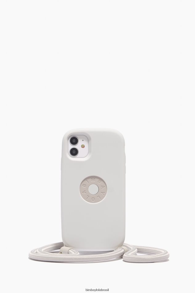 acessórios Bimba Y Lola caso do logotipo do iphone 11 taupe P28JFH913