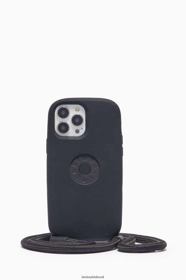 acessórios Bimba Y Lola caso iphone 13 pro max logotipo preto P28JFH924