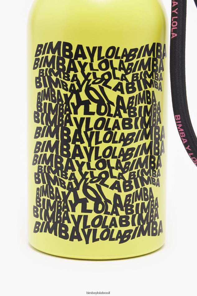 acessórios Bimba Y Lola garrafa de aço inoxidável ola amarelo P28JFH895