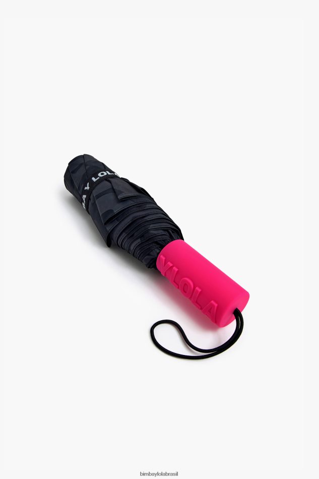acessórios Bimba Y Lola logotipo guarda-chuva preto P28JFH962