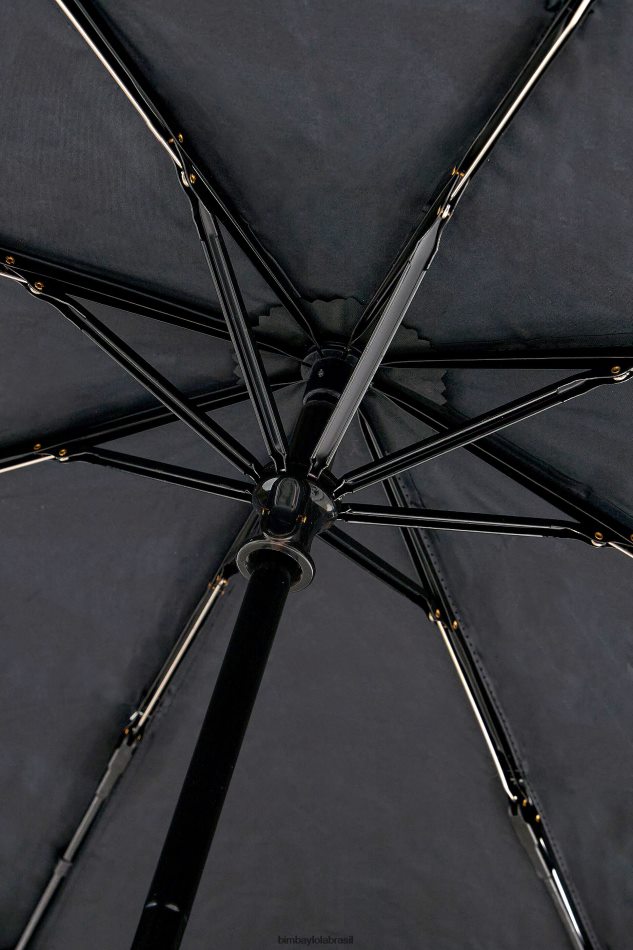 acessórios Bimba Y Lola logotipo guarda-chuva preto P28JFH962