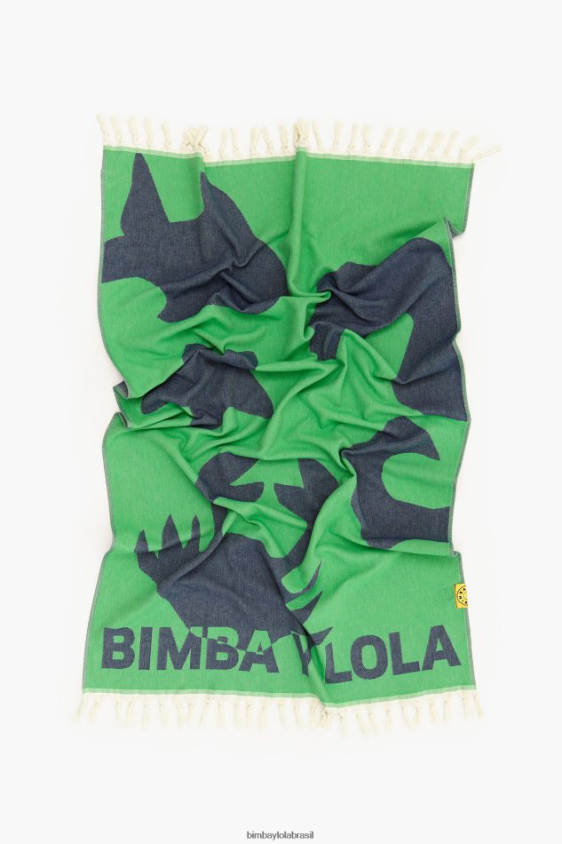 acessórios Bimba Y Lola toalha jacquard verde P28JFH891