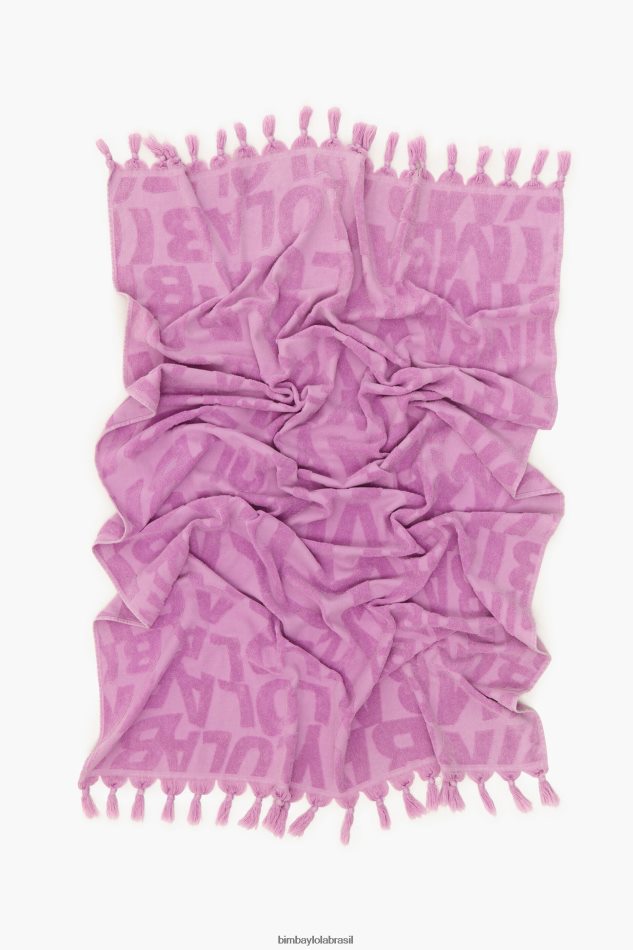 acessórios Bimba Y Lola toalha logo jacquard lilás P28JFH883