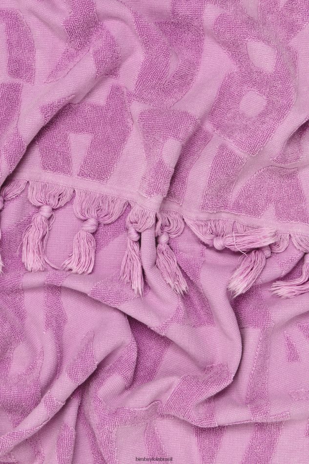 acessórios Bimba Y Lola toalha logo jacquard lilás P28JFH883