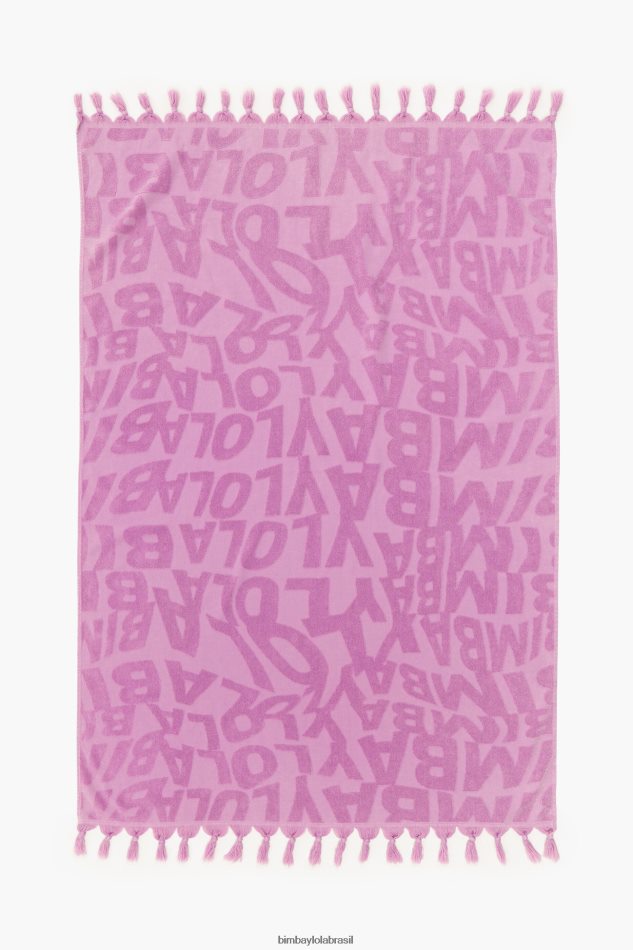 acessórios Bimba Y Lola toalha logo jacquard lilás P28JFH883
