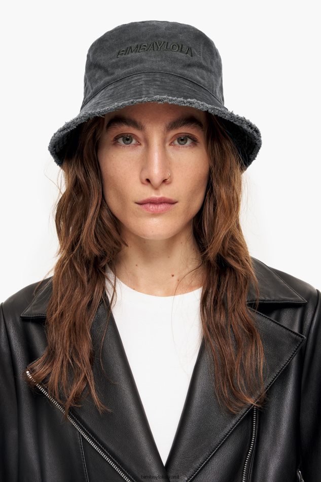 acessórios Bimba Y Lola chapéu balde lavado preto P28JFH856