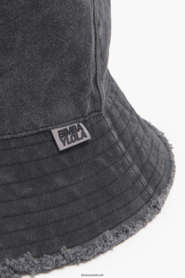 acessórios Bimba Y Lola chapéu balde lavado preto P28JFH856