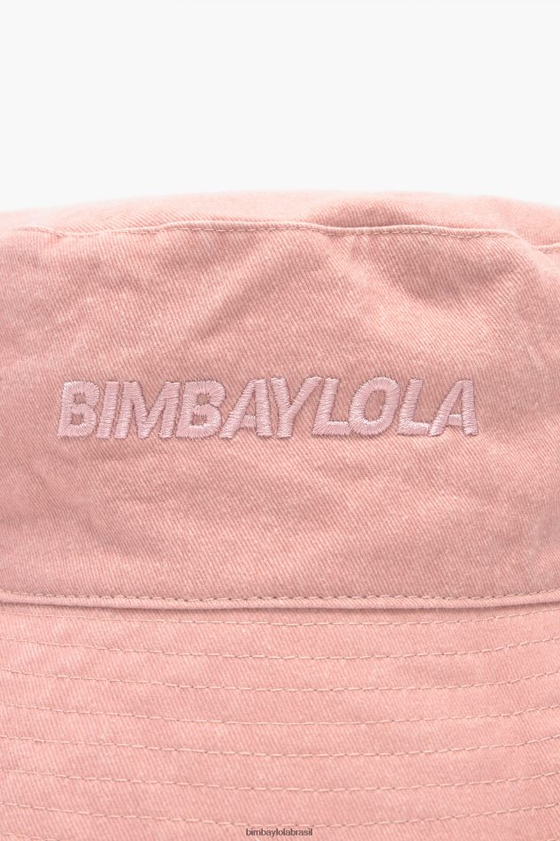 acessórios Bimba Y Lola chapéu balde lavado rosa P28JFH860