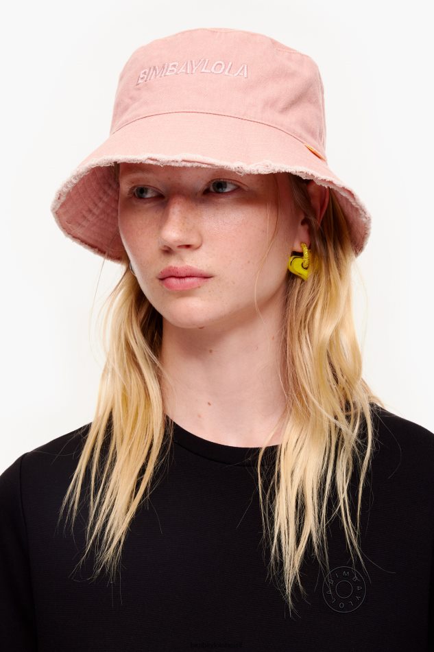 acessórios Bimba Y Lola chapéu balde lavado rosa P28JFH860