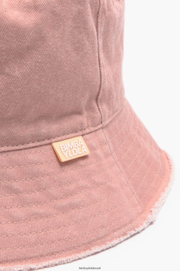 acessórios Bimba Y Lola chapéu balde lavado rosa P28JFH860