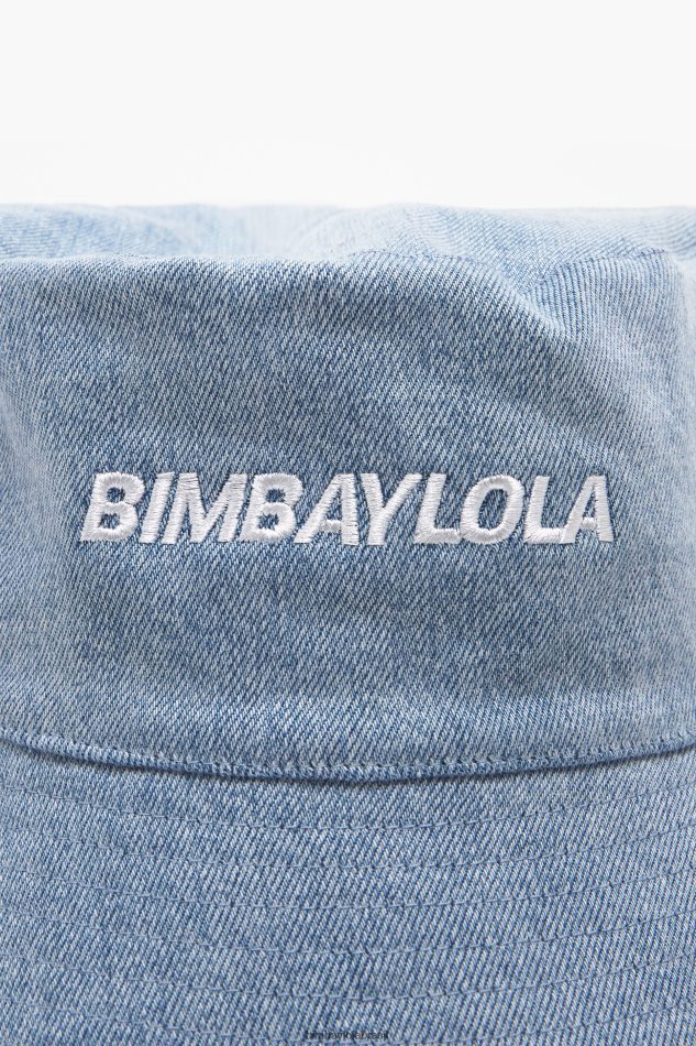 acessórios Bimba Y Lola chapéu de balde com logotipo jeans P28JFH868