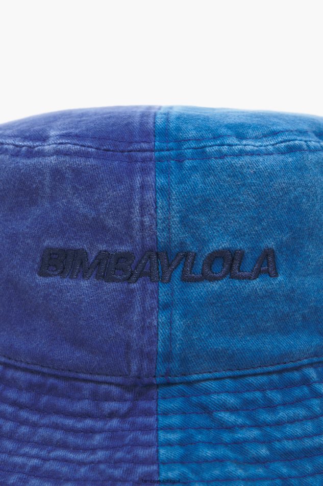 acessórios Bimba Y Lola chapéu de balde de algodão bicolor azul P28JFH873