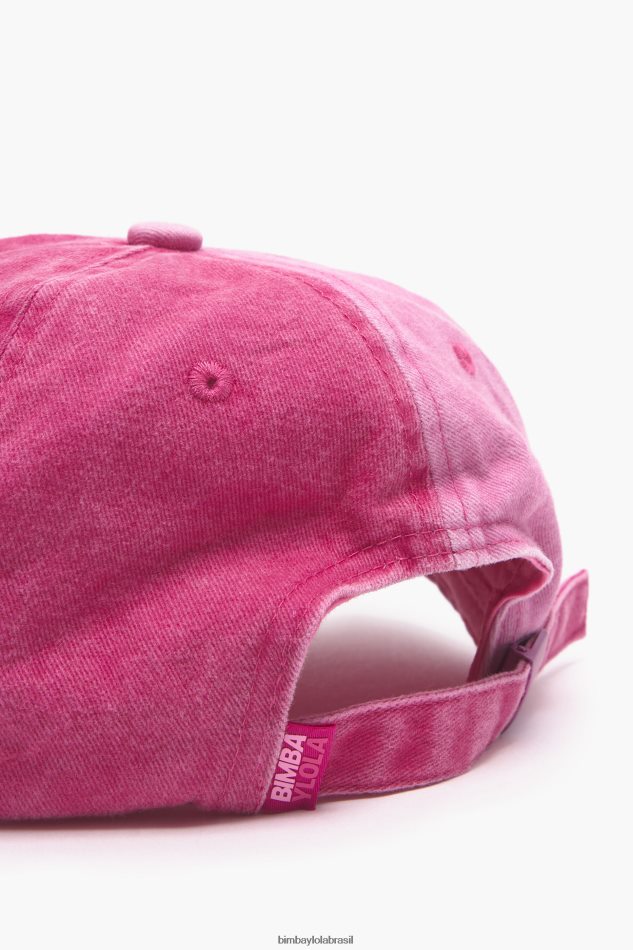 acessórios Bimba Y Lola gorro de algodão bicolor rosa P28JFH871