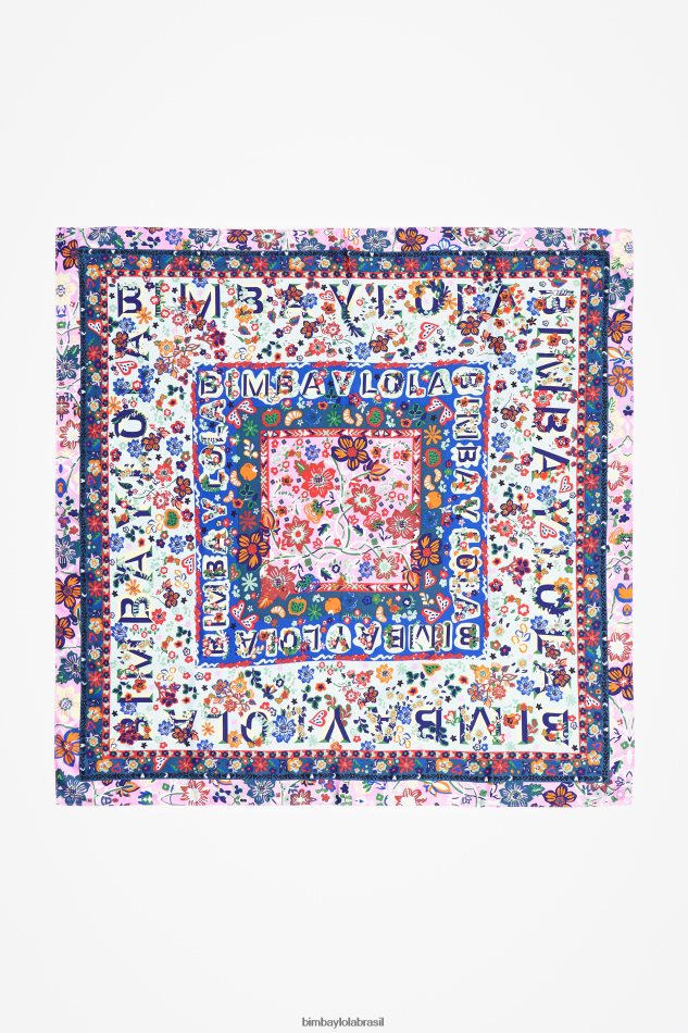 acessórios Bimba Y Lola cachecol floral e logos água P28JFH654