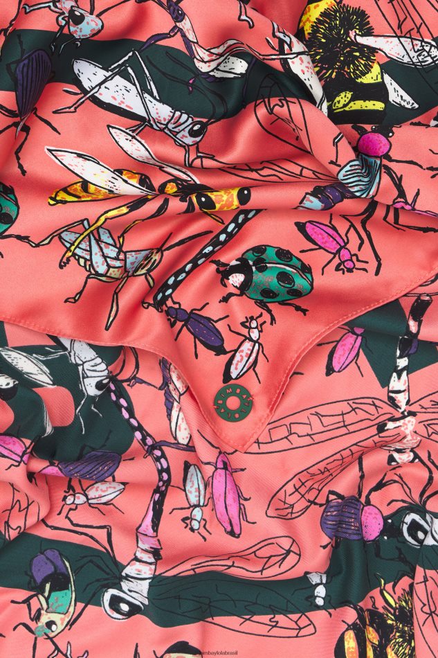 acessórios Bimba Y Lola insetos e lenço do logotipo coral P28JFH642