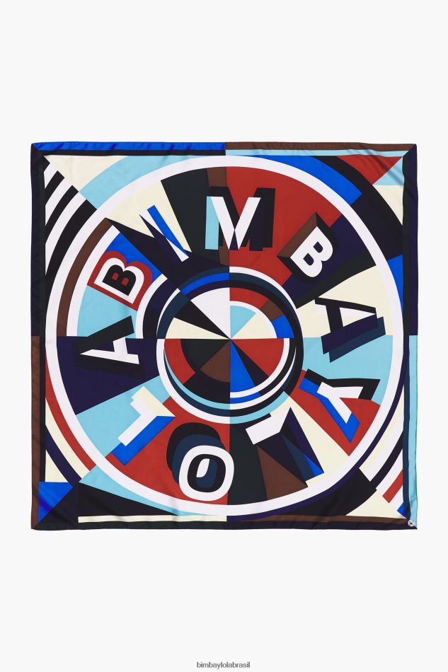 acessórios Bimba Y Lola lenço com logotipo geométrico vermelho P28JFH644