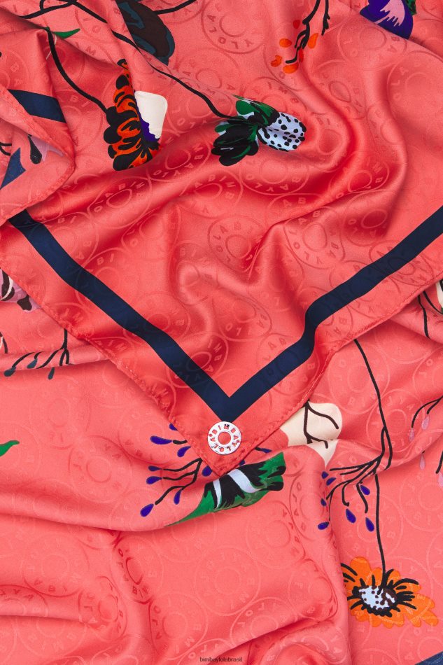 acessórios Bimba Y Lola lenço floral coral P28JFH608