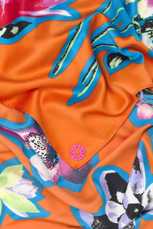 acessórios Bimba Y Lola lenço floral laranja P28JFH602