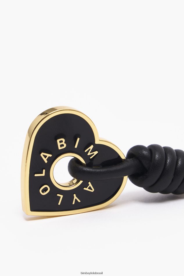 acessórios Bimba Y Lola chaveiro de coração preto P28JFH954
