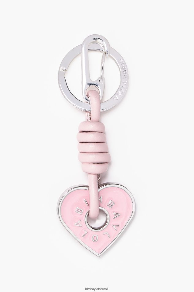 acessórios Bimba Y Lola chaveiro de coração rosa P28JFH956