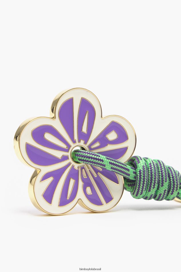 acessórios Bimba Y Lola chaveiro de flor roxo P28JFH950