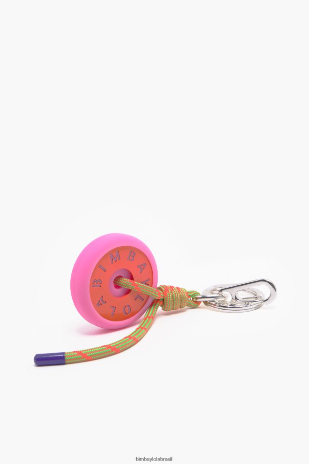 acessórios Bimba Y Lola chaveiro de logotipo de silicone laranja P28JFH952