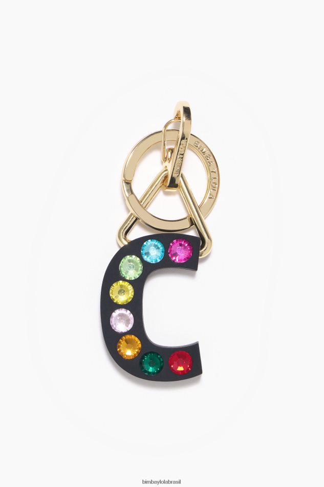 acessórios Bimba Y Lola chaveiro de silicone com letras c P28JFH958