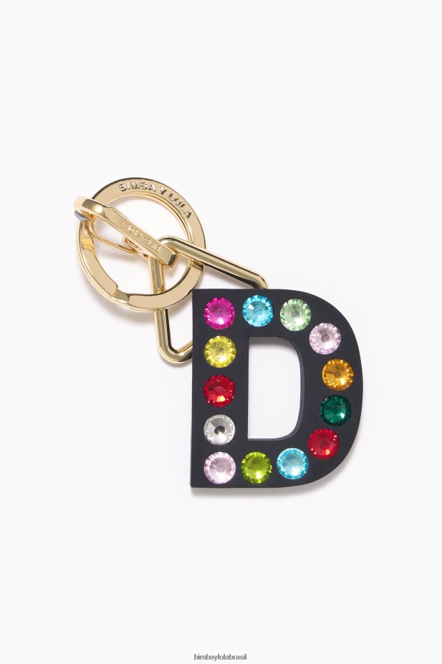 acessórios Bimba Y Lola chaveiro de silicone com letras d P28JFH959