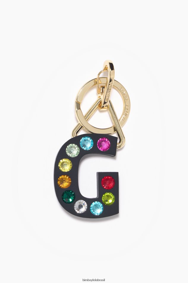 acessórios Bimba Y Lola chaveiro de silicone com letras g P28JFH1177