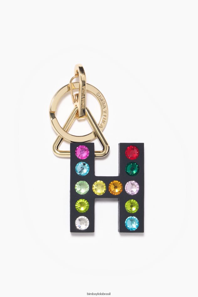 acessórios Bimba Y Lola chaveiro de silicone com letras h P28JFH1178