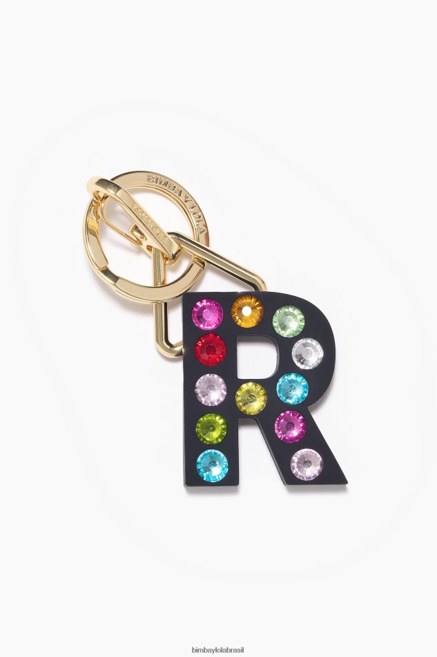 acessórios Bimba Y Lola chaveiro de silicone com letras r P28JFH1188