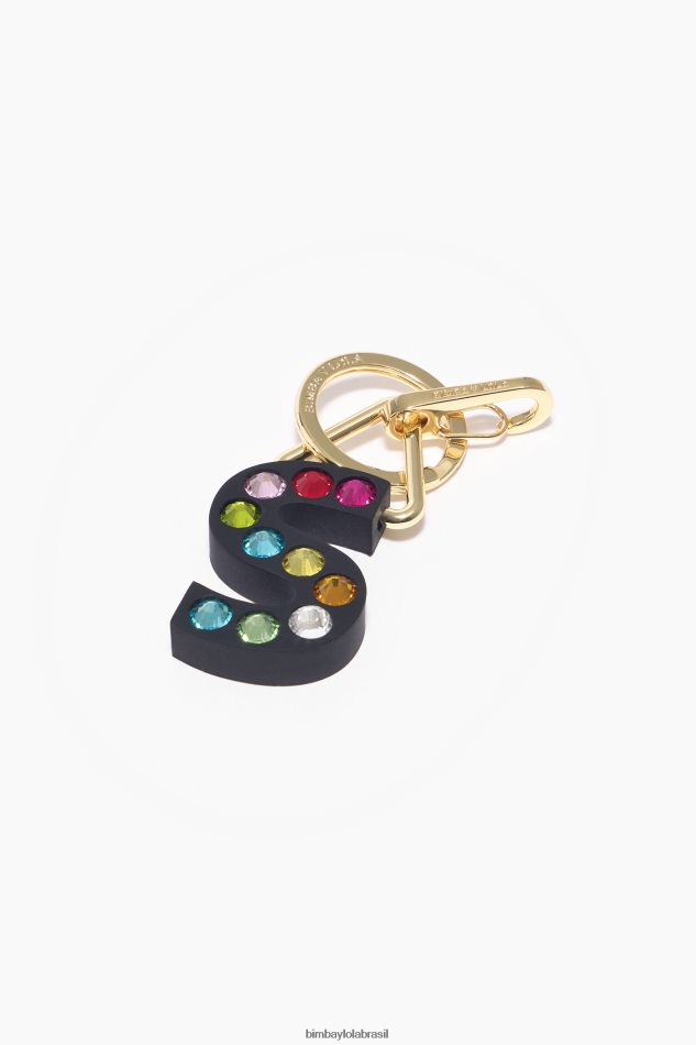 acessórios Bimba Y Lola chaveiro de silicone com letras s P28JFH1189