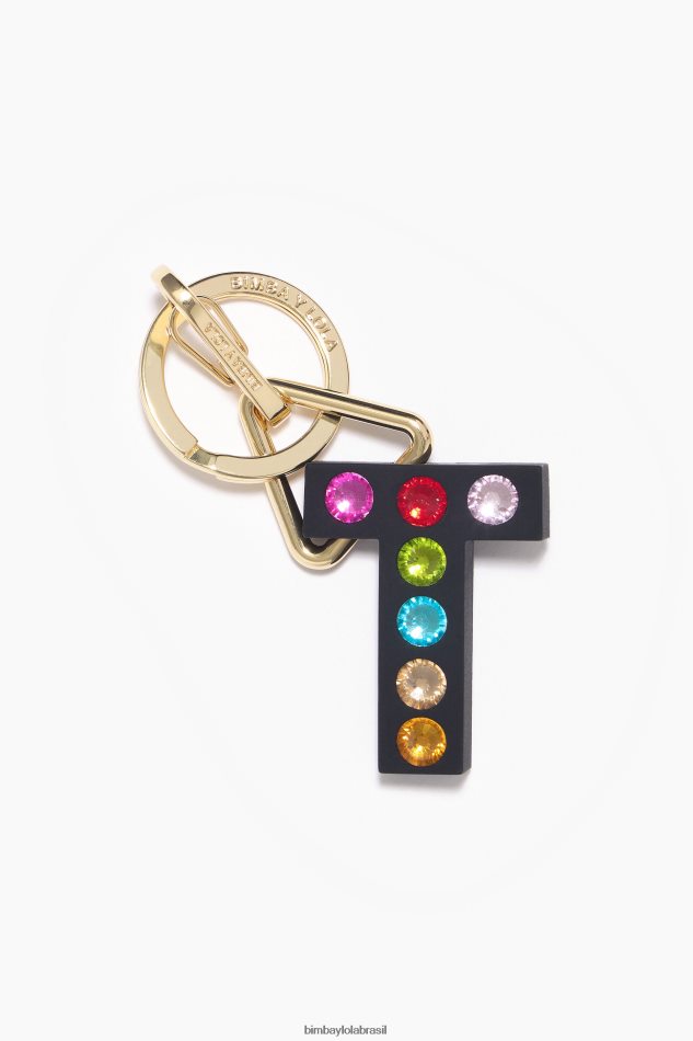 acessórios Bimba Y Lola chaveiro de silicone com letras t P28JFH1190