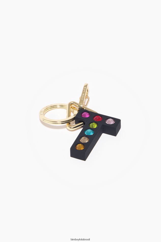 acessórios Bimba Y Lola chaveiro de silicone com letras t P28JFH1190