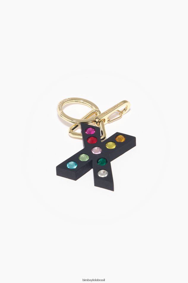 acessórios Bimba Y Lola chaveiro de silicone com letras x P28JFH1194