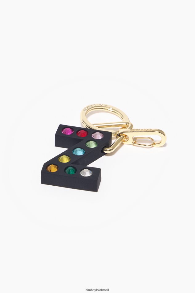acessórios Bimba Y Lola chaveiro de silicone com letras z P28JFH1196