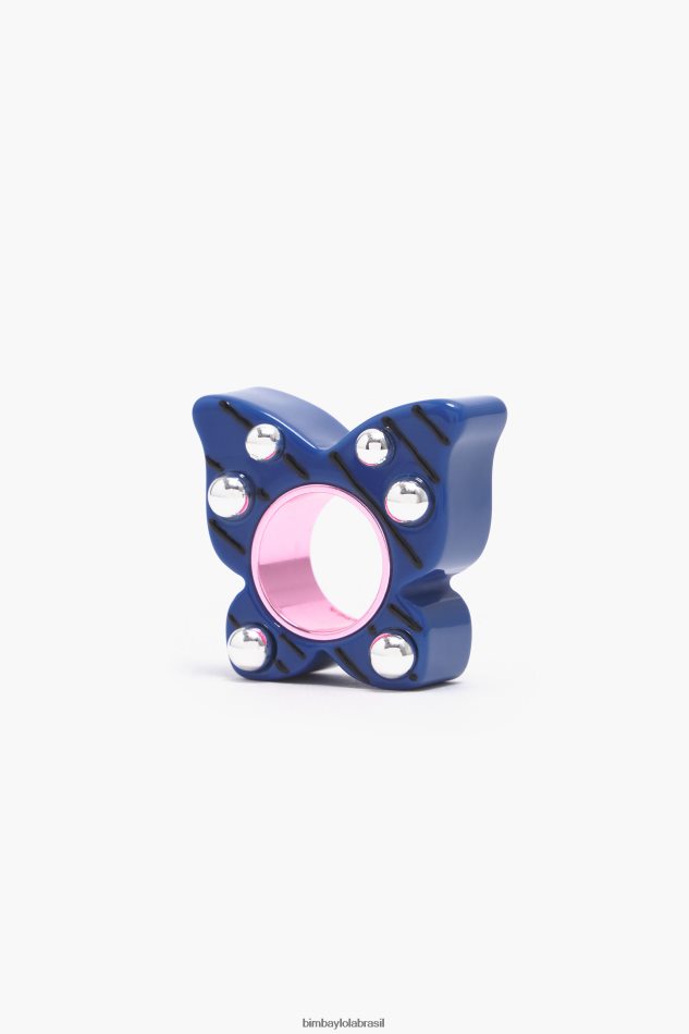 acessórios Bimba Y Lola anel de borboleta azul P28JFH810