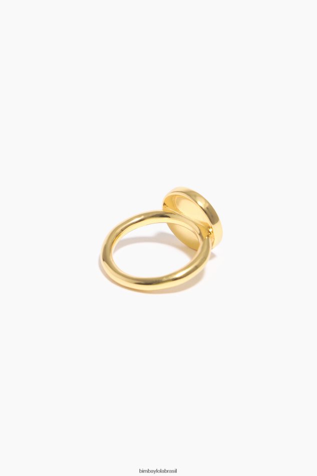 acessórios Bimba Y Lola anel de logotipo de coração dourado P28JFH804