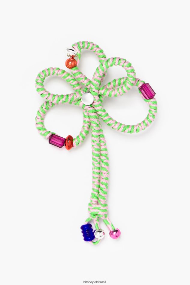 acessórios Bimba Y Lola brinco de flor de cordão rosa P28JFH848