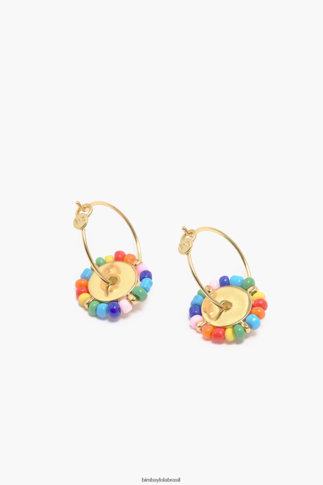 acessórios Bimba Y Lola brincos de argola de pedras pequenas multicolorido P28JFH780