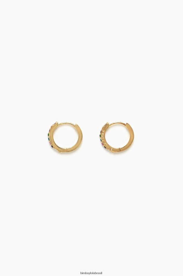 acessórios Bimba Y Lola brincos de argola dourado P28JFH720