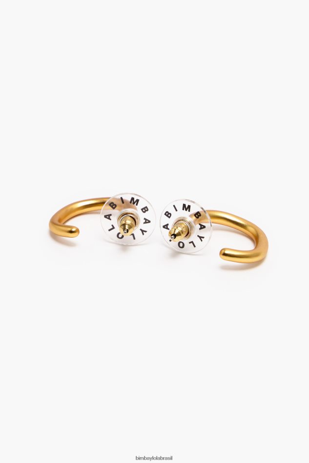 acessórios Bimba Y Lola brincos de argola fosco ouro P28JFH762