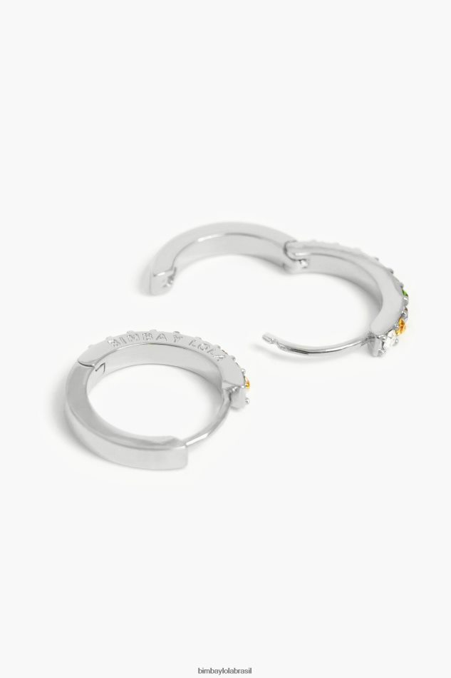 acessórios Bimba Y Lola brincos de argola prata P28JFH721