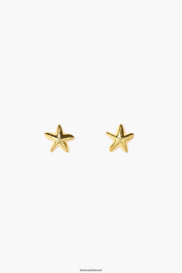 acessórios Bimba Y Lola brincos de estrela pequena dourado P28JFH711