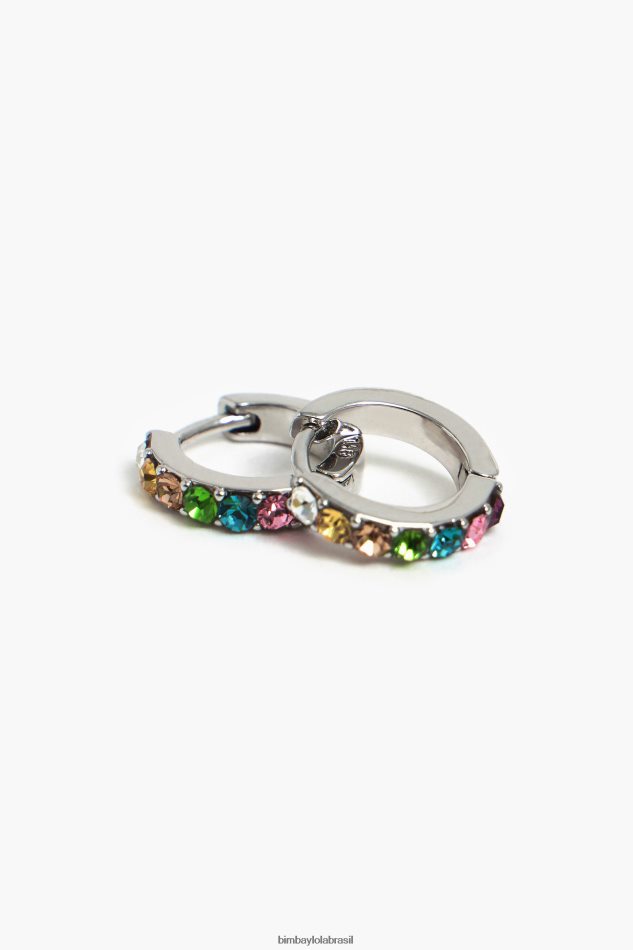 acessórios Bimba Y Lola mini brincos de argola prata P28JFH719