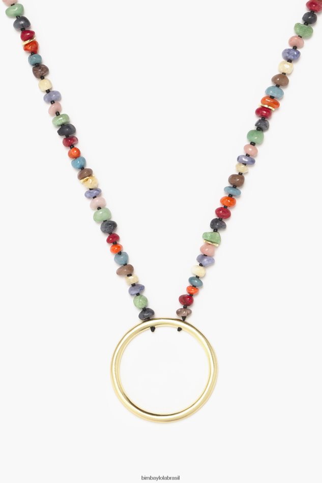 acessórios Bimba Y Lola colar com pedras multicolorido P28JFH764