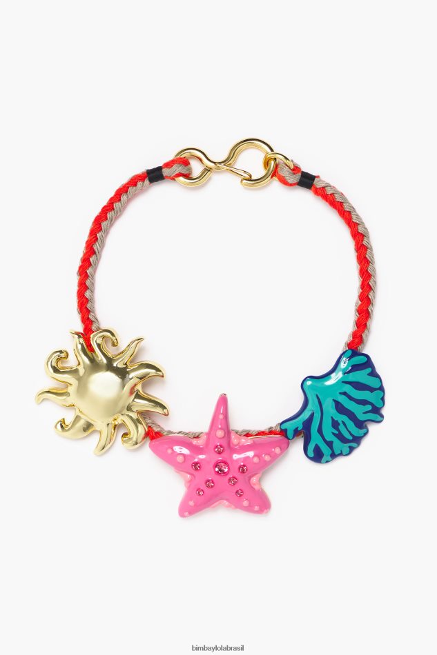 acessórios Bimba Y Lola colar de cordão coral P28JFH699