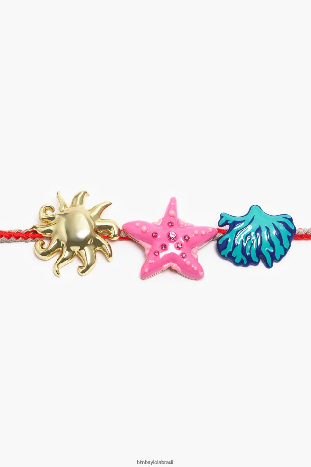 acessórios Bimba Y Lola colar de cordão coral P28JFH699
