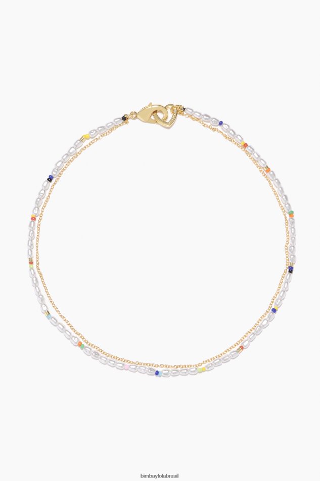 acessórios Bimba Y Lola colar de pérolas multicolorido P28JFH774