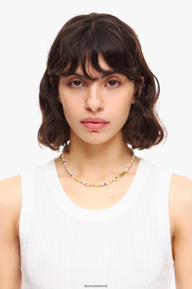 acessórios Bimba Y Lola colar de pérolas multicolorido P28JFH775